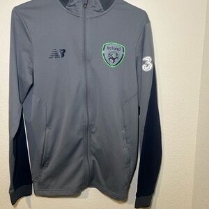 Republic of Ireland New Balance Gray Athletic Jacket